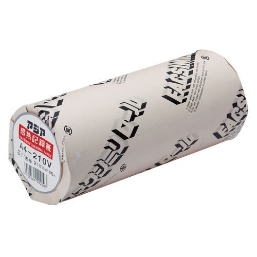 （まとめ買い）アジア原紙 感熱記録紙(FAX用) 超高感度品 A4 A4-210V 【3本セット】