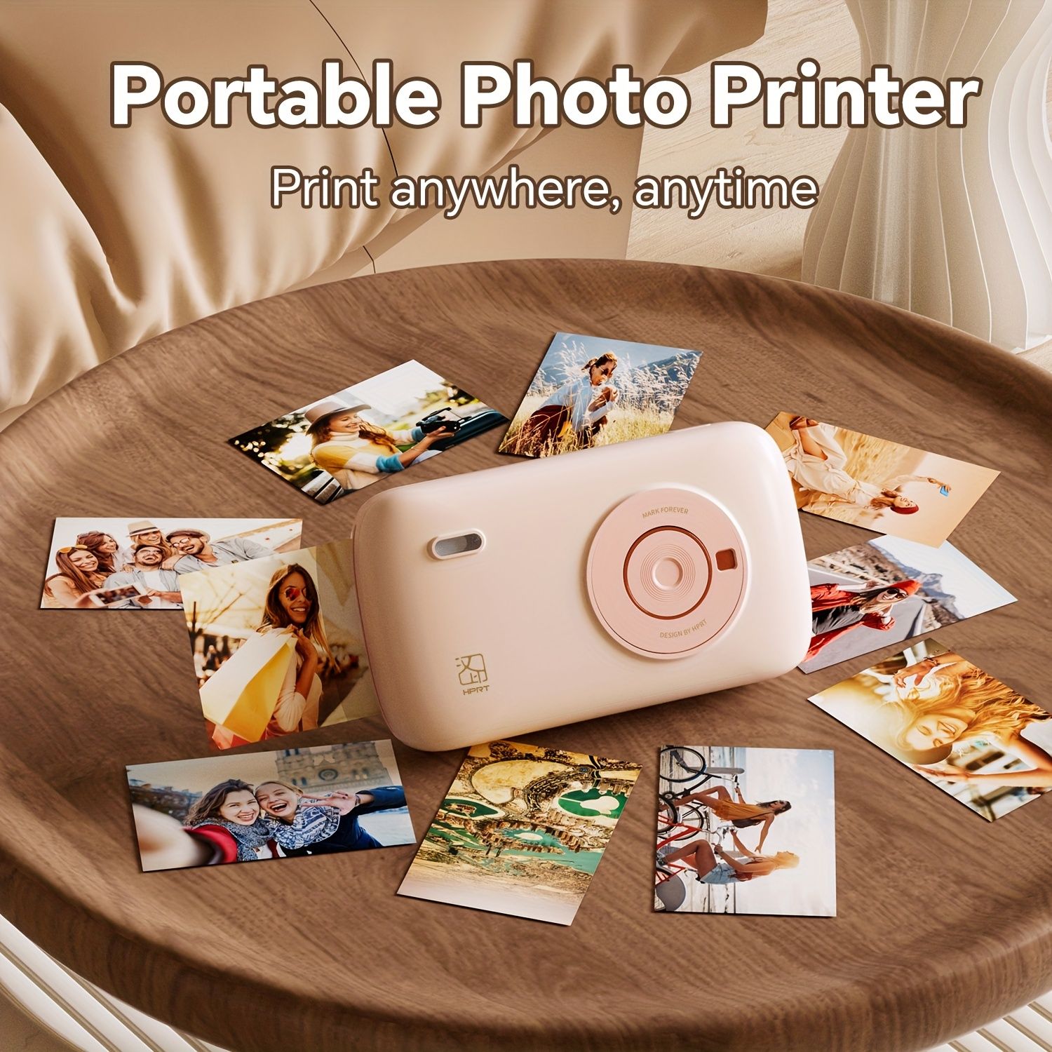 新着商品 HPRT CP2100 ミニフォトプリンタ スマートフォン用2X3 インスタントポータブルピクチャープリンタワイヤレスモバイルフォトプリンタoKq