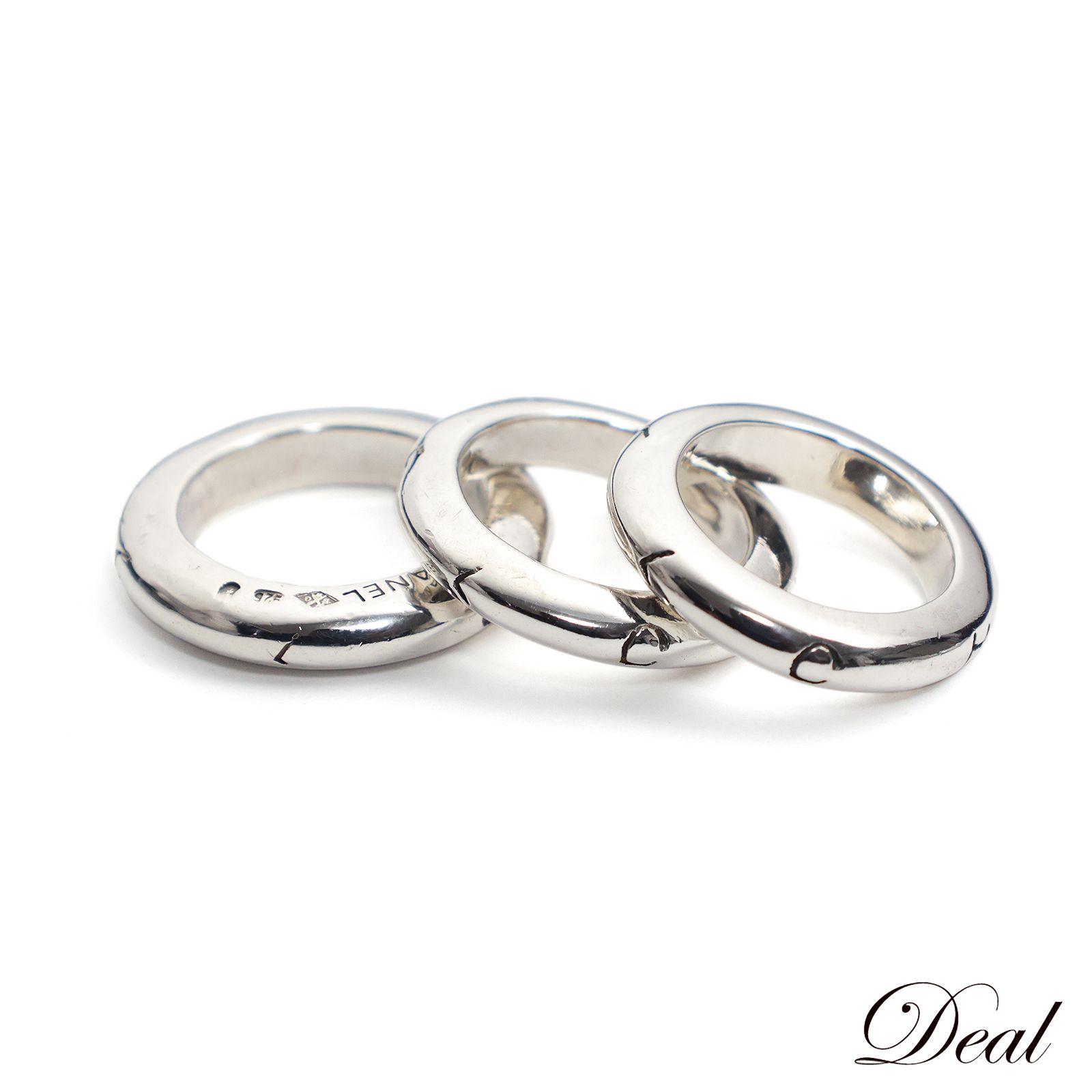 シャネル 3連リング シルバー925 メンズ リング 指輪 - メルカリ