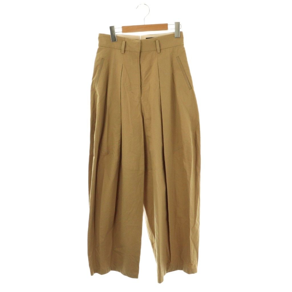 サポートサーフェス support surface コットンリネンタックパンツ  