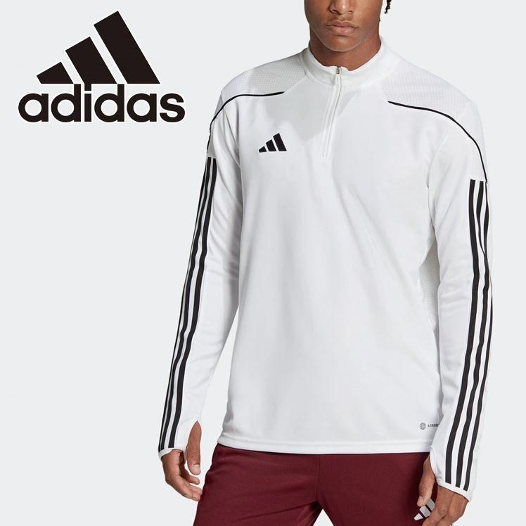 アディダス ADIDAS 新品 メンズ AEROREADY 速乾 ティロ 23 トレーニング ハーフジップ 長袖 シャツ XXLサイズ [IC7878-2XL] 二 零QWER