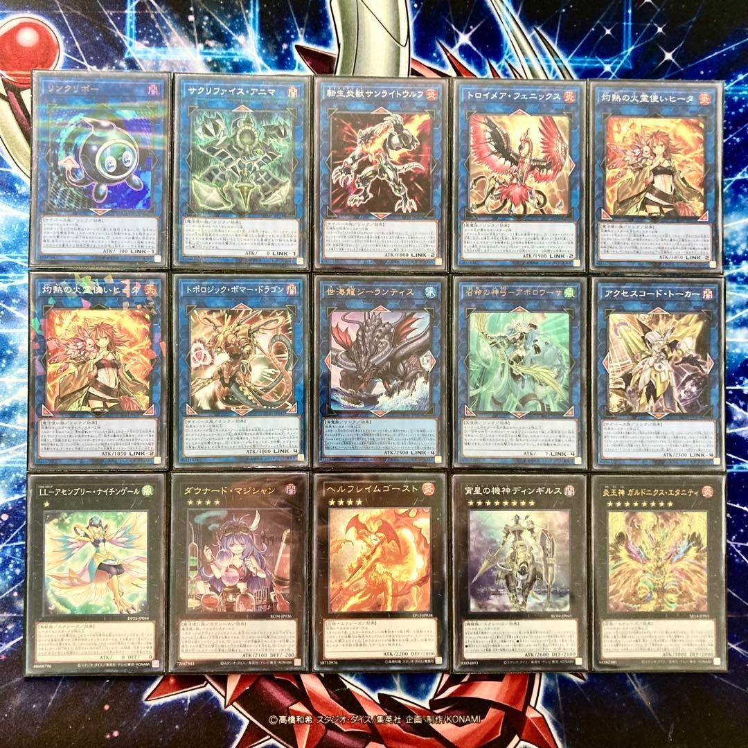 遊戯王 本格構築 【炎王罪宝スネークアイ】 デッキ＆二重スリーブ