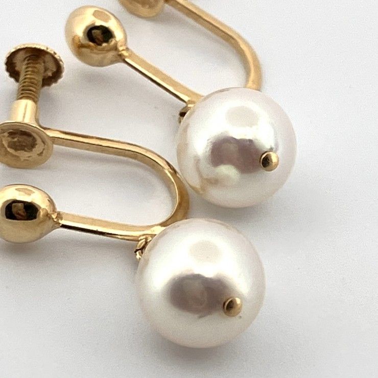 未使用: Tasaki 雪だるま真珠ピアス TASAKI（ピアス）のフリマアイテム