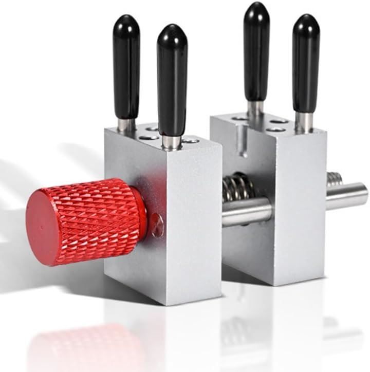 JUSTVEL ミニ メタル バイス 万力 卓上 ミニバイス プラモデル ガンプラ 工具 模型 小型 固定 クランプ(シルバー, 小型)