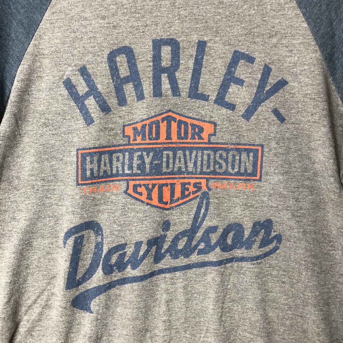 Harley Davidson - 古着 ハーレーダビッドソン Harley-Davidson 国旗柄 七分袖 ラグランTシャツ レディースL相当 /eaa550913 古着 ハーレーダビッドソン Harley-Davidson 国旗柄 七分袖