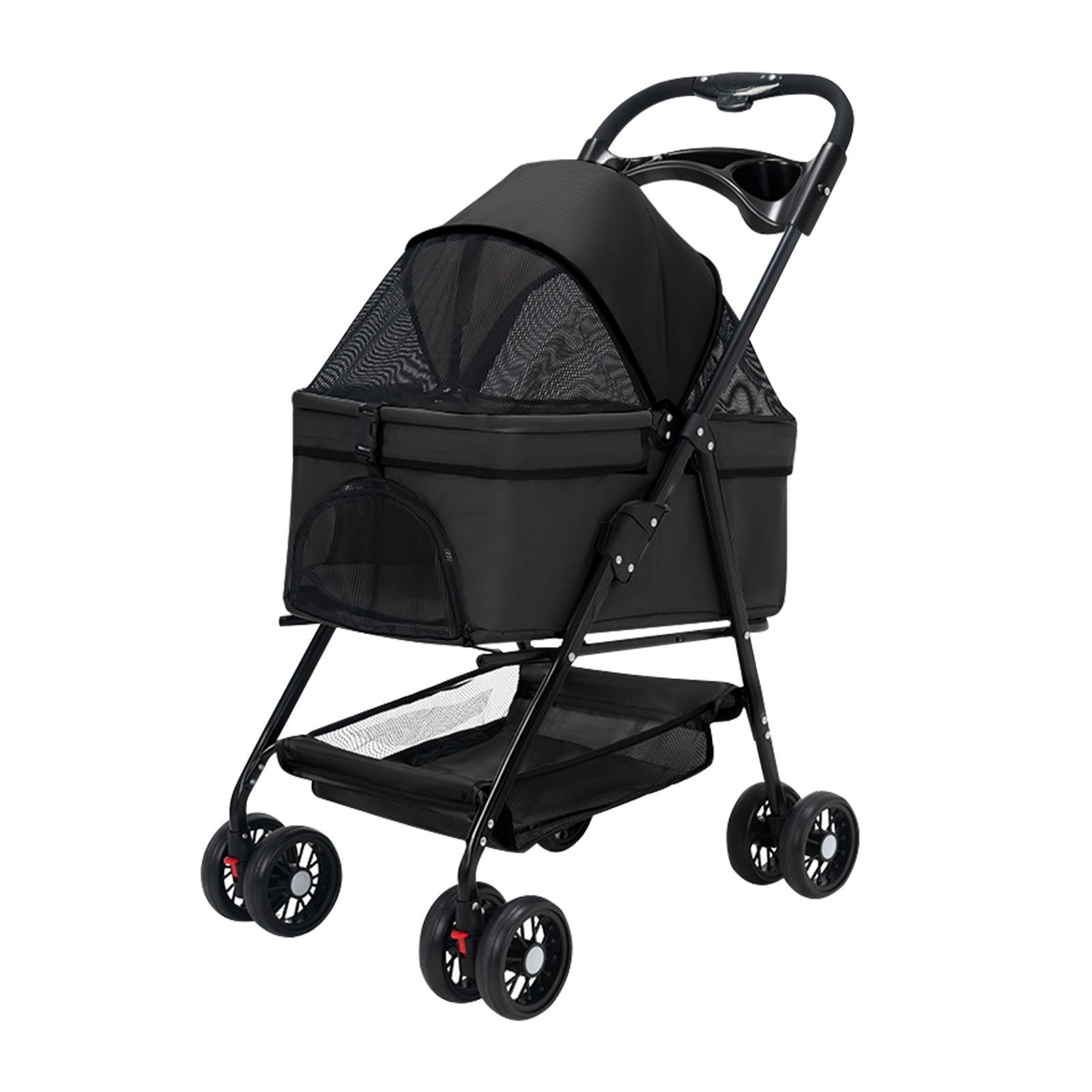 ペットカート 分離 2way 取り外し 対面式 バスケット 軽快走行 分離式 4輪ペットカート ペットキャリー 犬カート 折りたたみ式 自立可 バギ