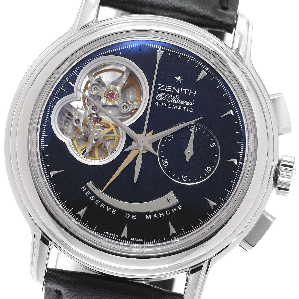 ゼニス ZENITH 03.0240.4021 クロノマスター Tオープン パワーリザーブ 自動巻き メンズ_910675