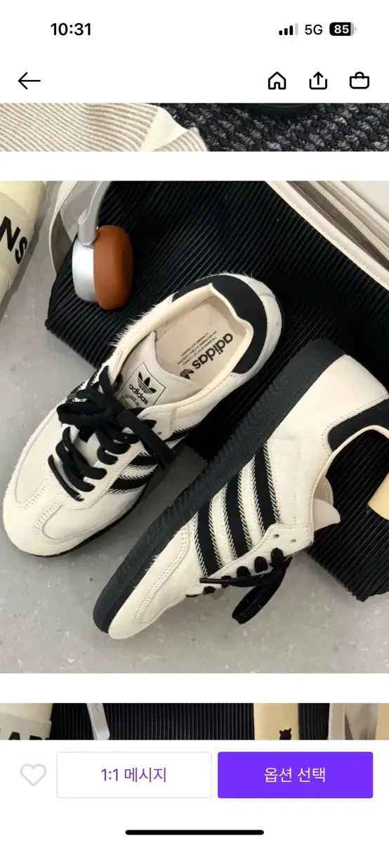 adidas アディダス サンバ OG ワンダー 白 コア 黒 240