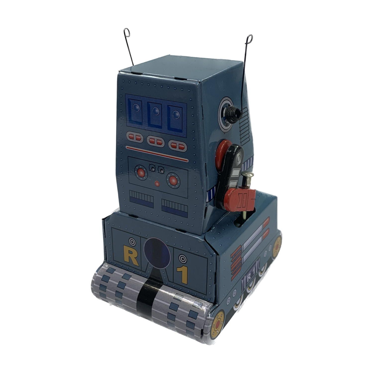 今だけ値下げ！ブリキ ゼンマイ式 MS274 ブラック ロボット レトロ 走る、ブリキのゼンマイロボット/前進/走る/MS371