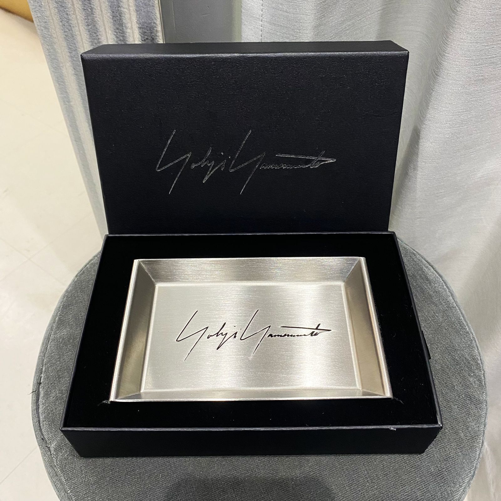 ヨージヤマモト　トレイ　非売品　ノベルティ Yohji Yamamoto ヨウジヤマモト アクセサリー ステンレストレイ