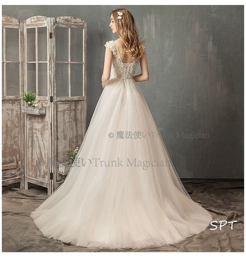 ウェディングドレス フラワーチュール 華やかな 式場で輝く CCVZ1026P234