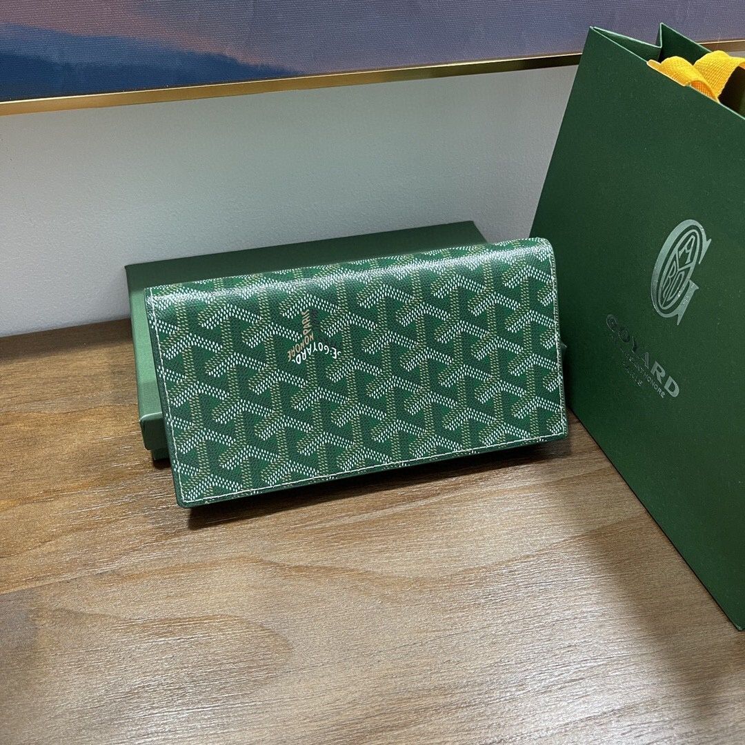 新品未使用】Goyard ゴヤール リシュリュー モノグラム ウォレット 長財布 二つ折り財布 ウォレット 財布 グリーン - メルカリ