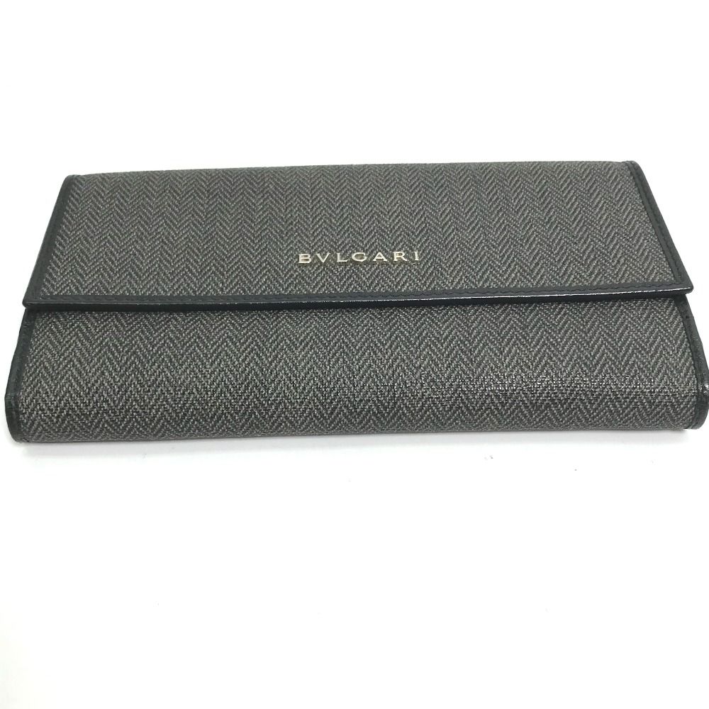 ブルガリ 財布 BVLGARI BVLGARI ブルガリ 長財布 ロゴ 33385 PVC/レザー - メルカリ