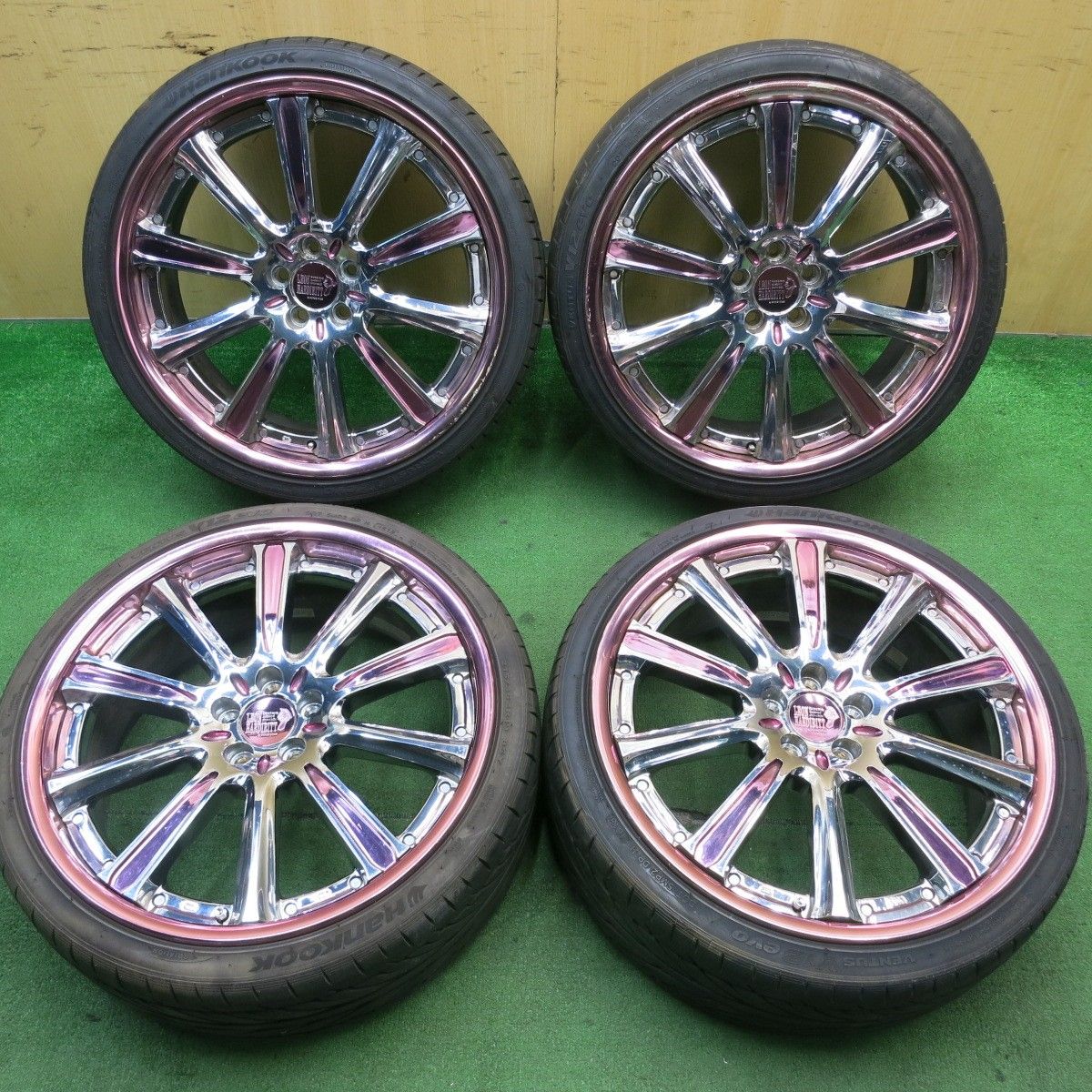 4本価格 プリウス 等 LEON HARDIRITT GRAL 215|35R19 ハンコック ベンタス V12 evo 19インチ レオンハルト グラール PCD100|5H 5051405TNノ