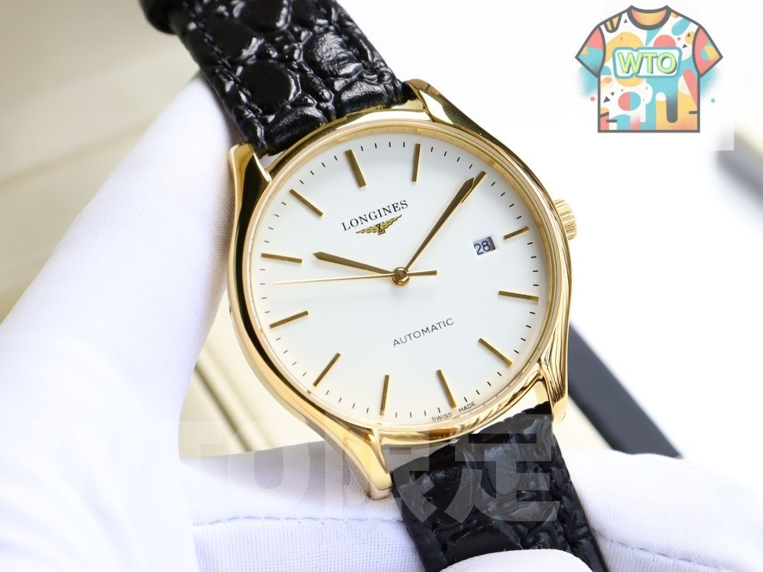 LONGINES ロンジン エレガンス メンズ腕時計 39mm|自動巻き機械式×316L鋼|強化クリスタルガラス|実物撮影 ♥-WTO輸入2