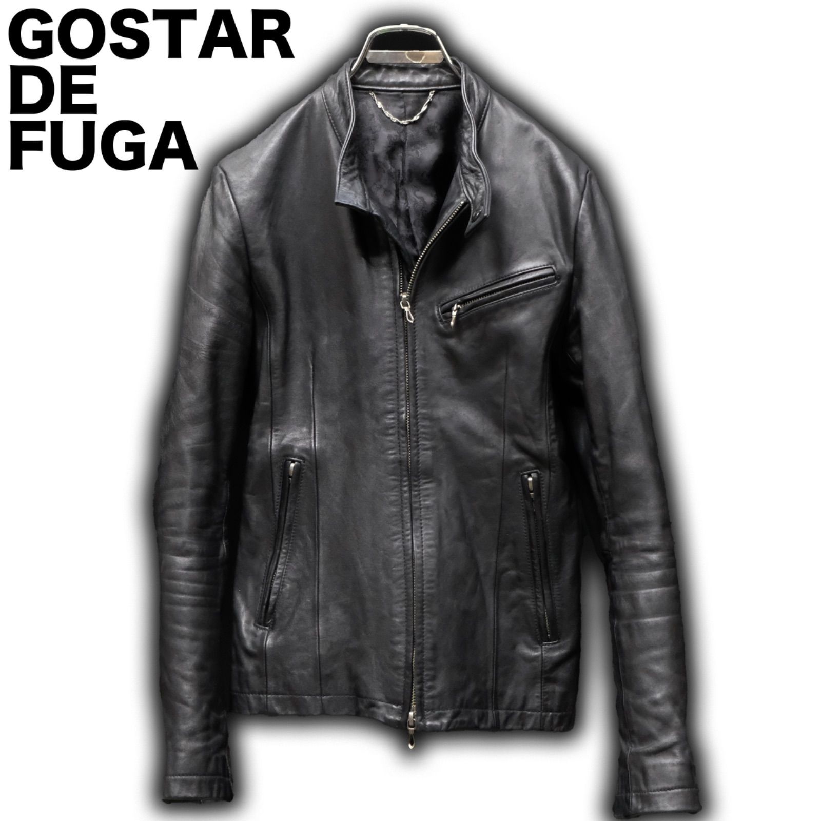 GOSTAR DE FUGA レザーシングルライダースジャケット等　10点セット FUGA レザージャケット ライダースノーカラー本革(馬)