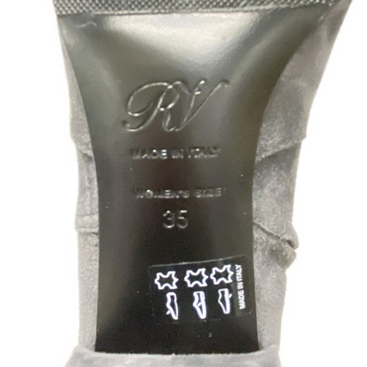 新作が早くも最安！ RogerVivier ロジェヴィヴィエ ロングブーツ 35 レディース - グレー アウトソール張替済 100％品質保障！