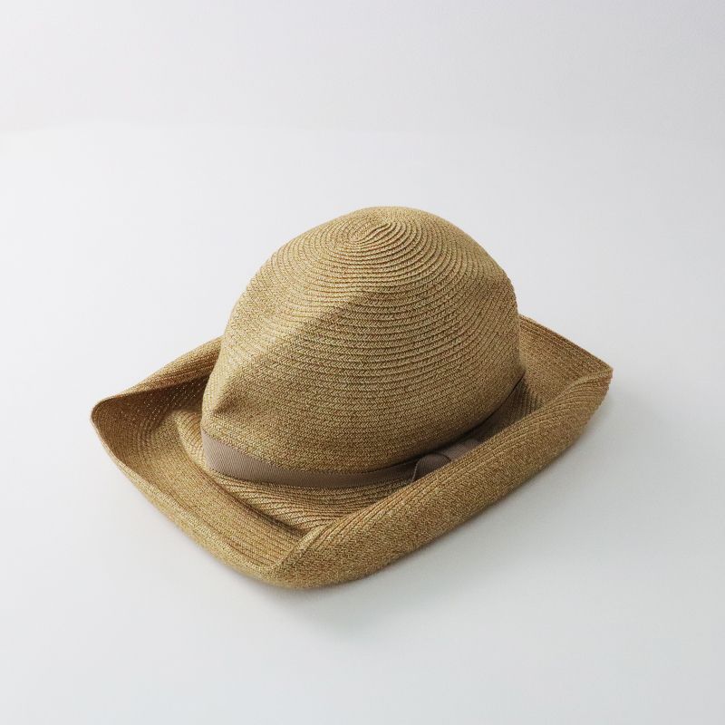 美品 マチュアーハ mature ha.BOXHAT 11cm brim ボックスハット グログランリボン /ナチュラルXベージュ  帽子【2400013566841】 - メルカリ