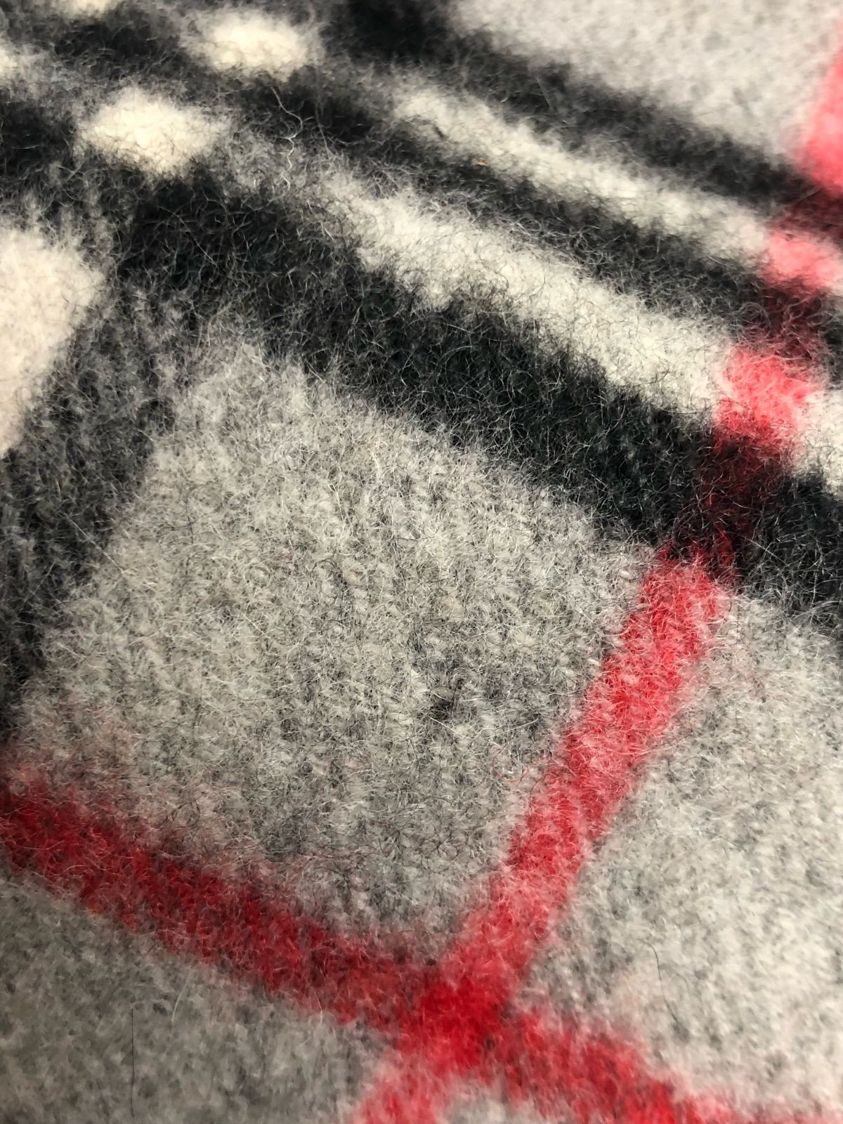 Burberrys バーバリー カシミヤ グレーチェック マフラー 18695309
