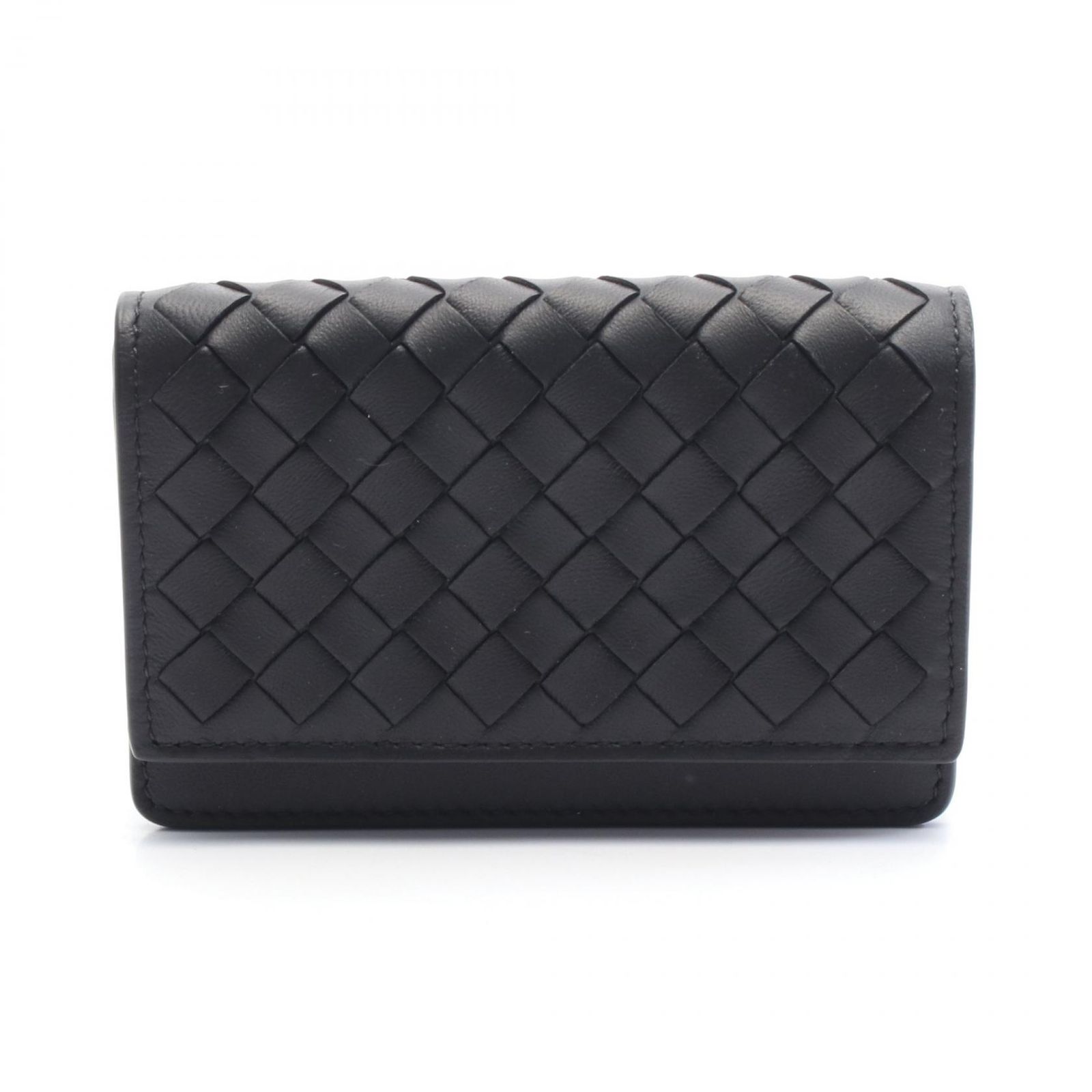 ボッテガヴェネタ BOTTEGA VENETA カードケース イントレチャート 133945V3UN18803 ブラック レザー 名刺入れ ユニセックス