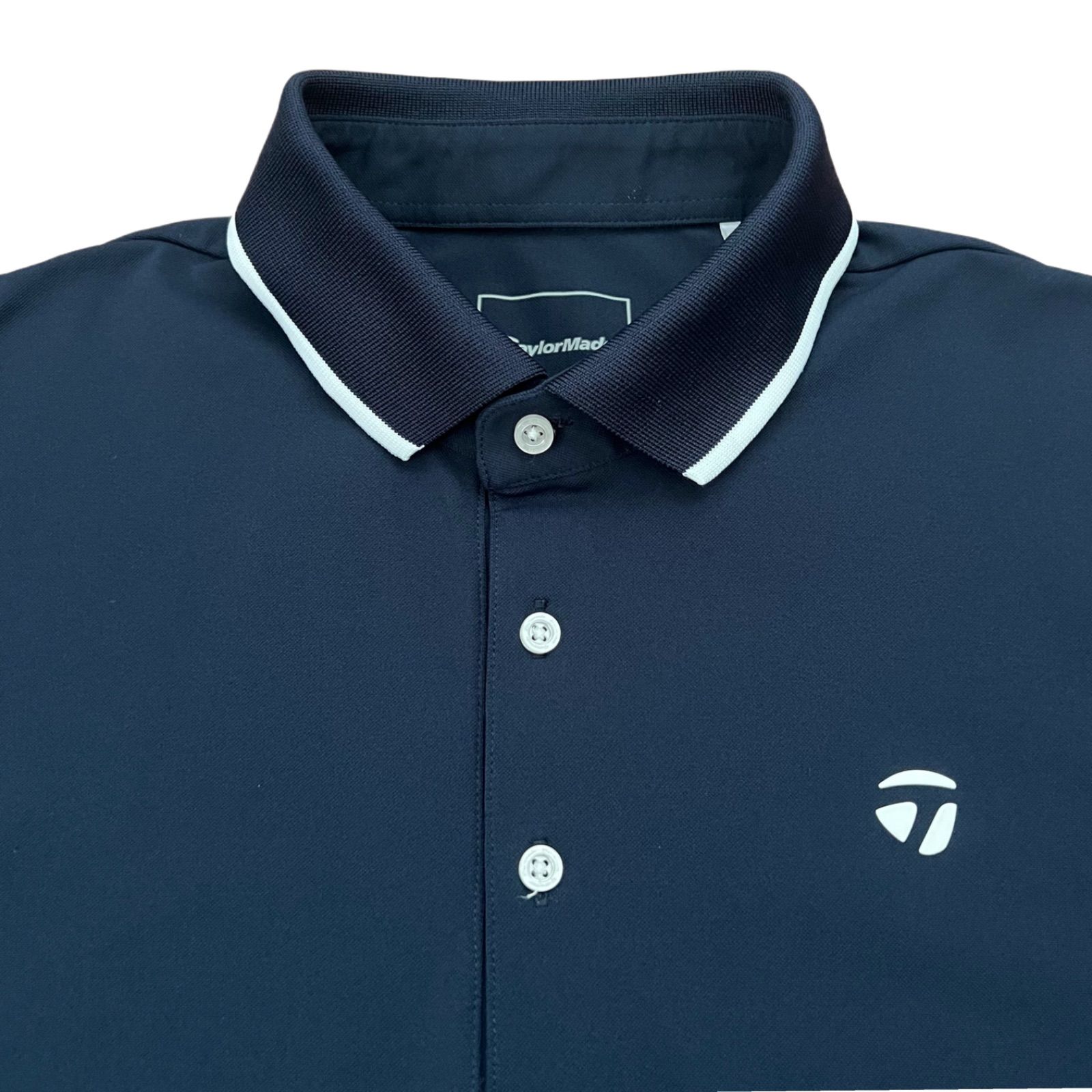 TAYLORMADE ネイビー ゴルフポロシャツ　新品 Taylor Made テーラーメイド 半袖ポロシャツ Lサイズ ネイビー