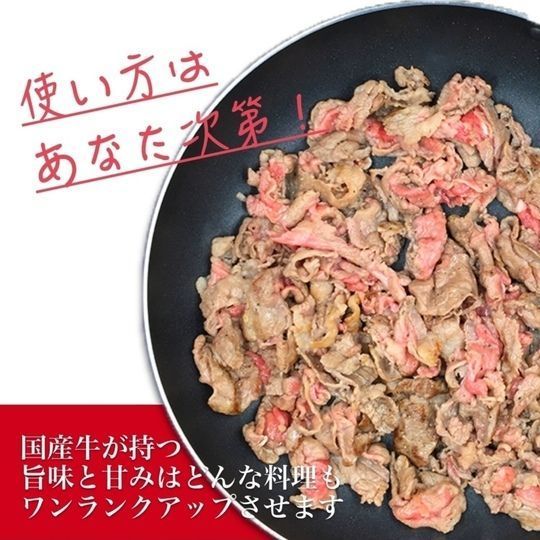 【2点同時購入で200g増量】メガ盛 国産 牛肉 切り落とし 800g 送料無料