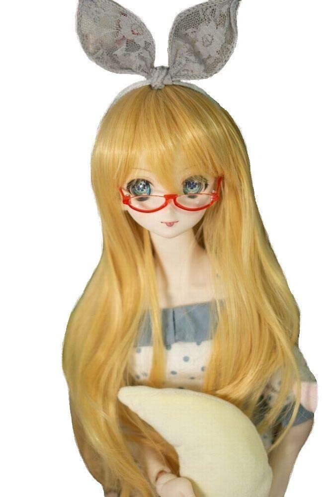 Color:ゴールド YR EARTH S350 ドール用 耐熱 ウィッグ 8～9インチ カツラ ゆるロングヘア 1/3 BJD DD MDD ( ゴールド) - メルカリ