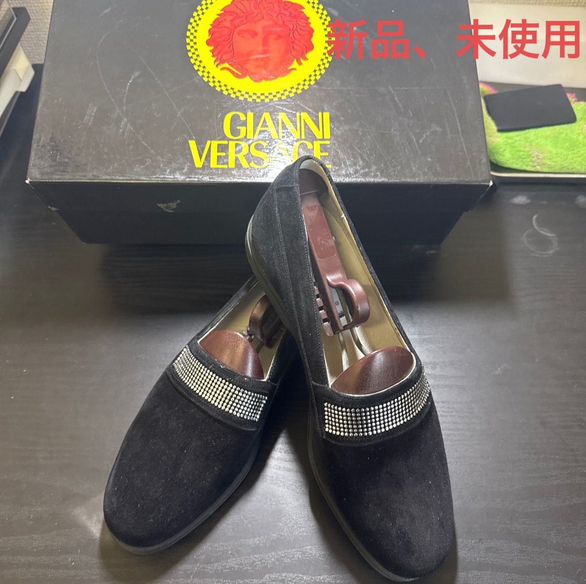 GIANNI Versace ジャンニヴェルサーチ スウェードローファー 未使用 
