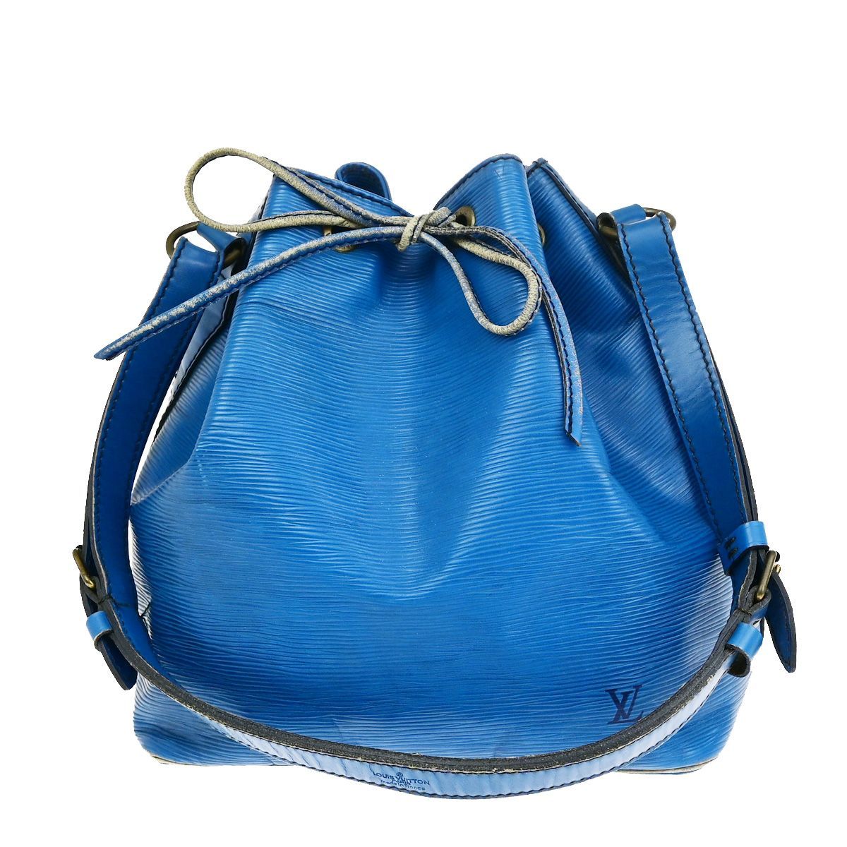 Louis Vuitton ルイヴィトン プチノエ エピ 青 ショルダーバッグ LOUIS