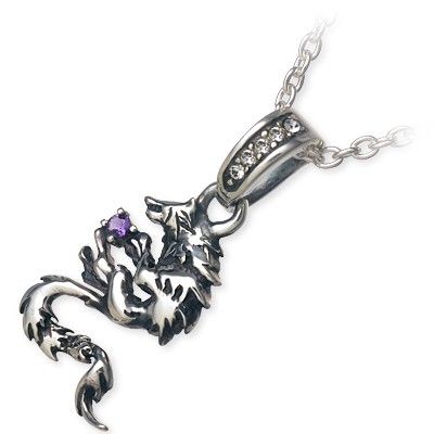 WOLFMAN B.R.S ウルフマン シルバー ネックレス アメジスト ホワイト 