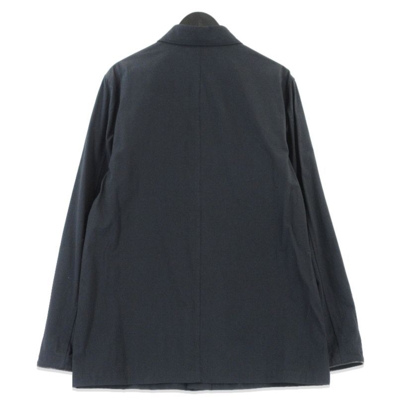 Solleciti ソレシティ サファリジャケット コットン レザーパイピング コットンツイル イタリア製 ブラック 黒 46 70016923