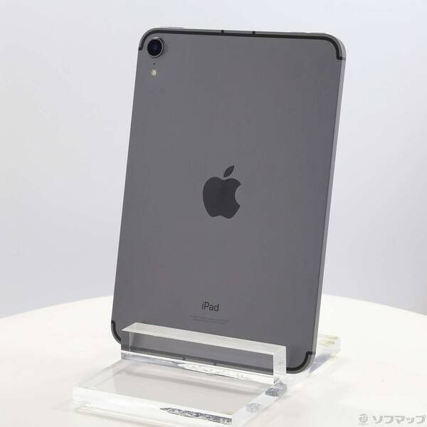 〔品〕iPad mini 第6世代 256GB スペースグレイ MK8F3J／A SIMフリー【258】