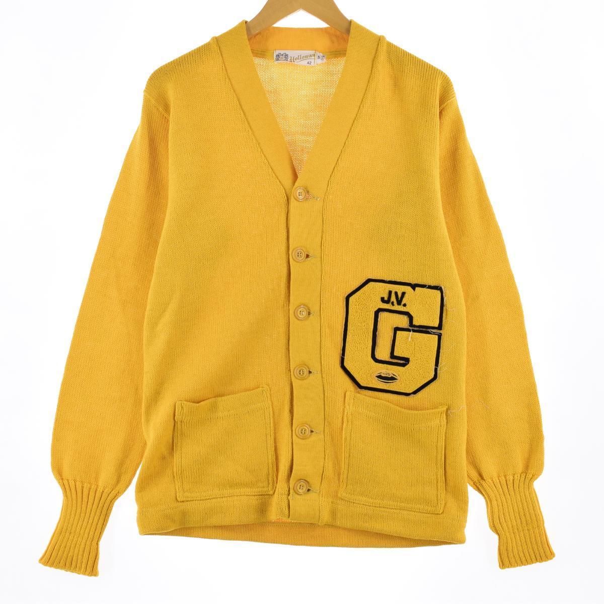 50s Letterman Cardigan ビンテージ カーディガン USA - カーディガン