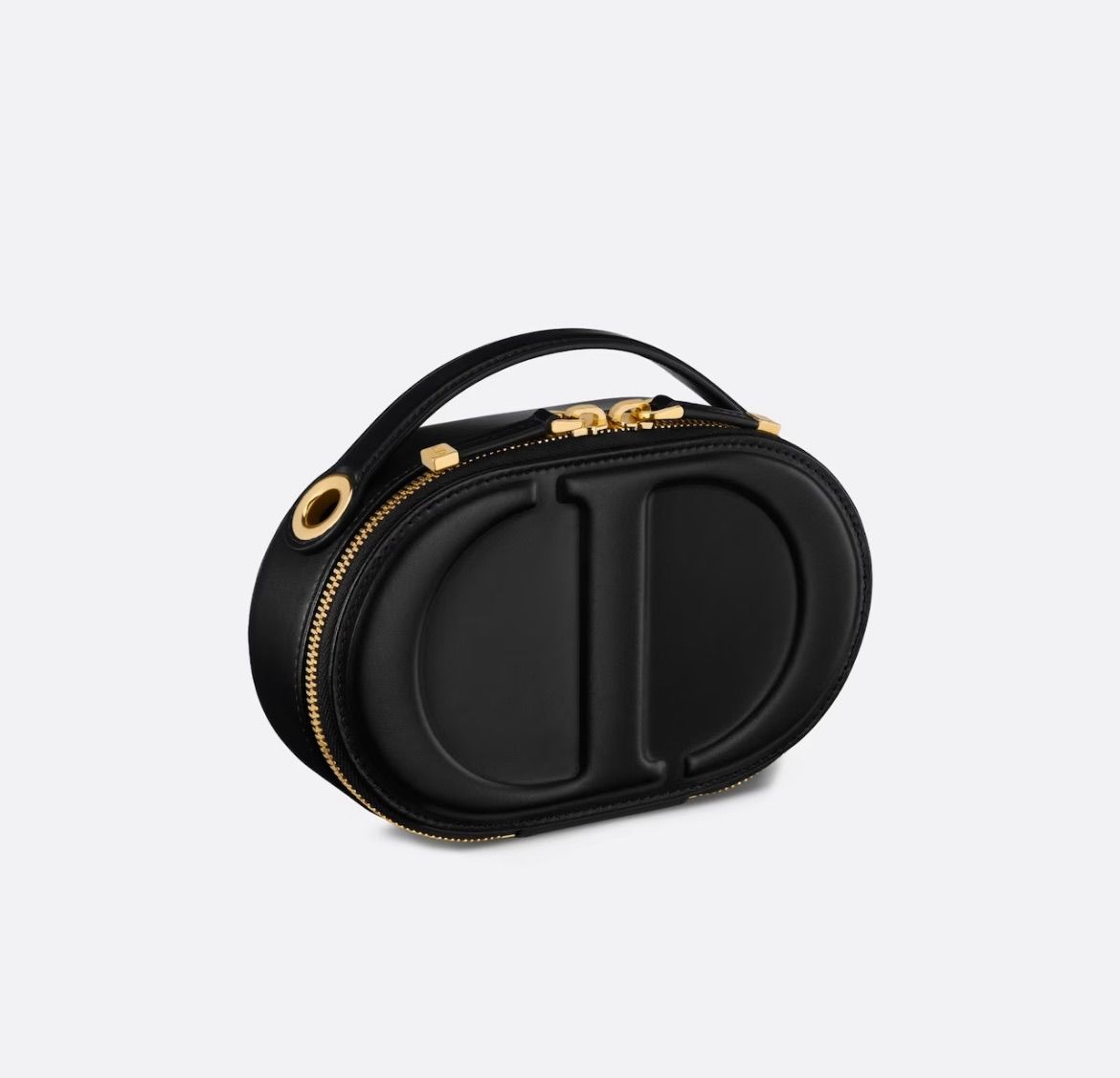 【お洒落すぎる】Dior CD SIGNATURE オーバル カメラバッグ Christian Dior CD Signature Oval Camera Bag in Black