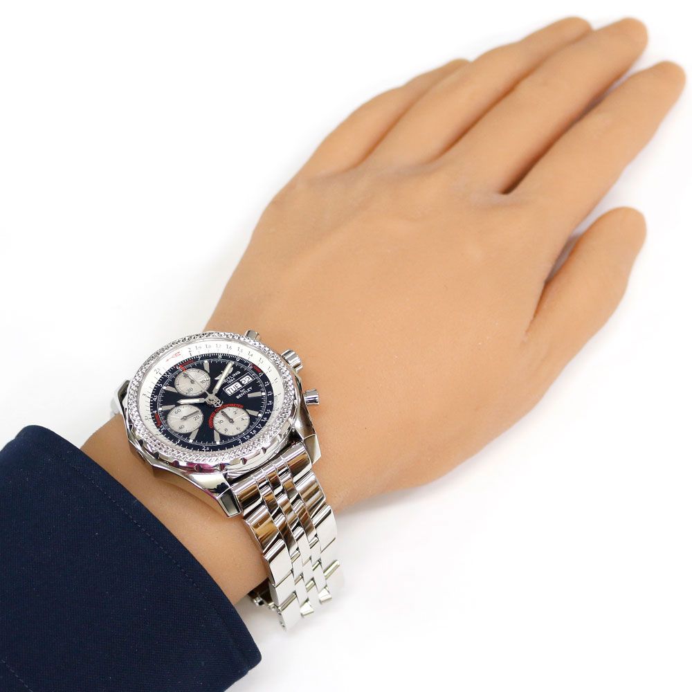 ブライトリング ベントレー 腕時計 時計 ステンレススチール A13362 自動巻き オーバーホール済 磨き直し済 メンズ 1年保証 BREITLING ブライトリング