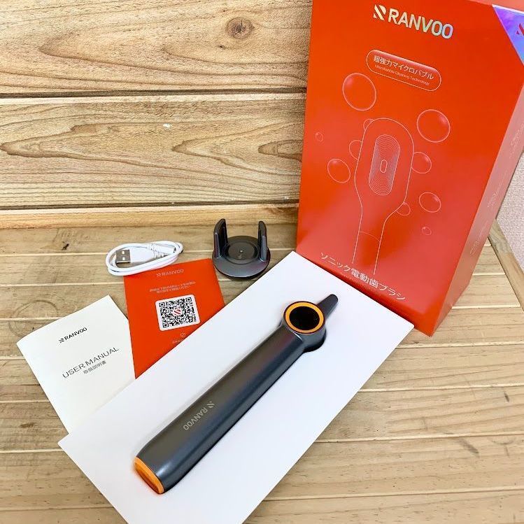 RANVOO 超強力マイクロバブル ソニック電動歯ブラシ 本体 ブラシヘッドなし