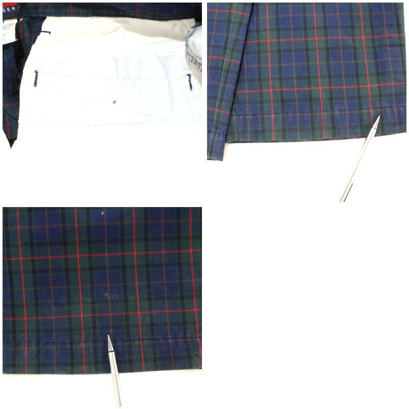 90s vintage TOMMY HILFIGER チェック柄 2タック コットン スラックス