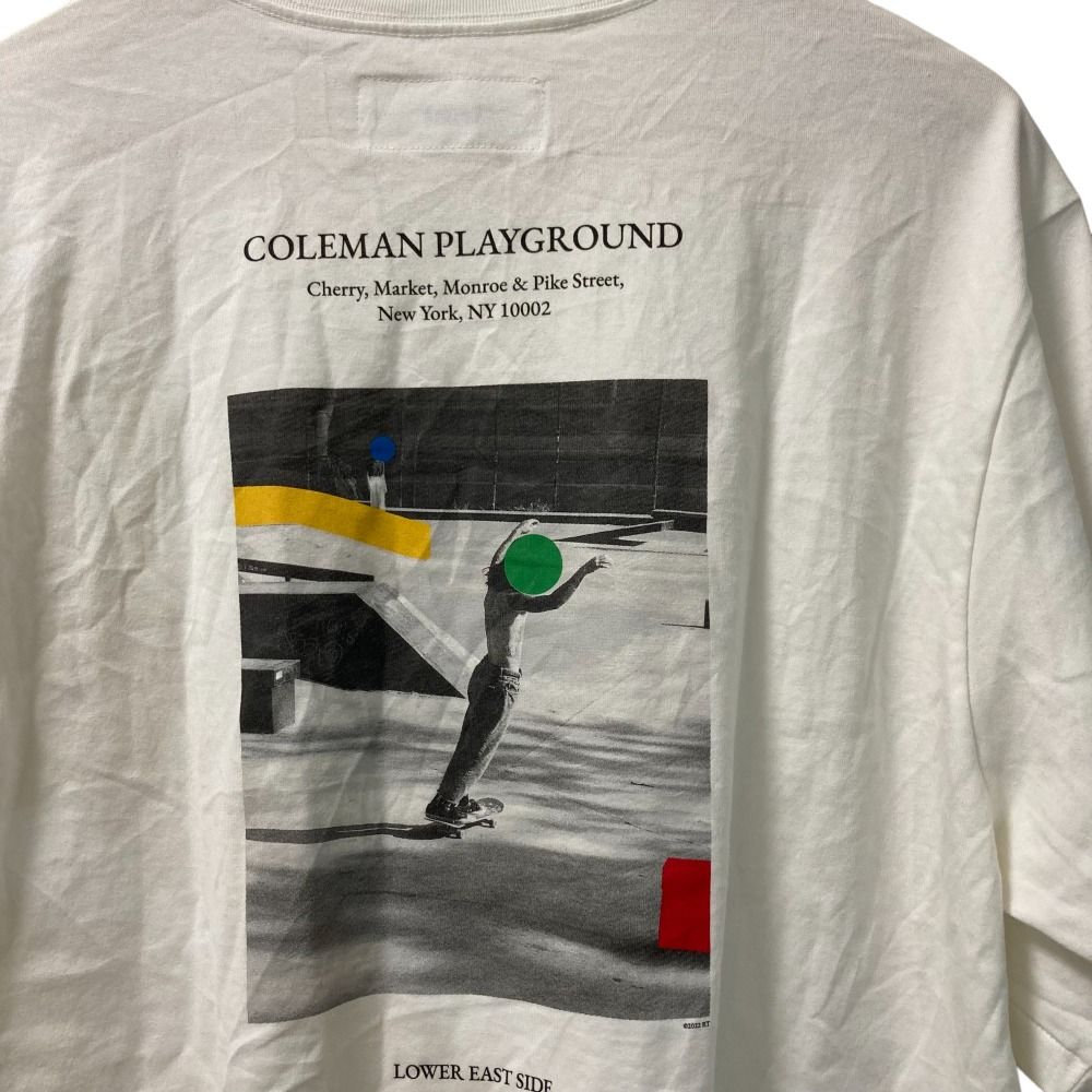 美品 23SS JANE SMITH ジェーンスミス RT COLEMAN PLAYGROUND SS T 半袖 プリント Tシャツ カットソー サイズL ホワイト メンズ レディース 古着 中古 美品 23SS JANE SMITH ジェーンスミス RT COLEMAN PLAYGROUND SS