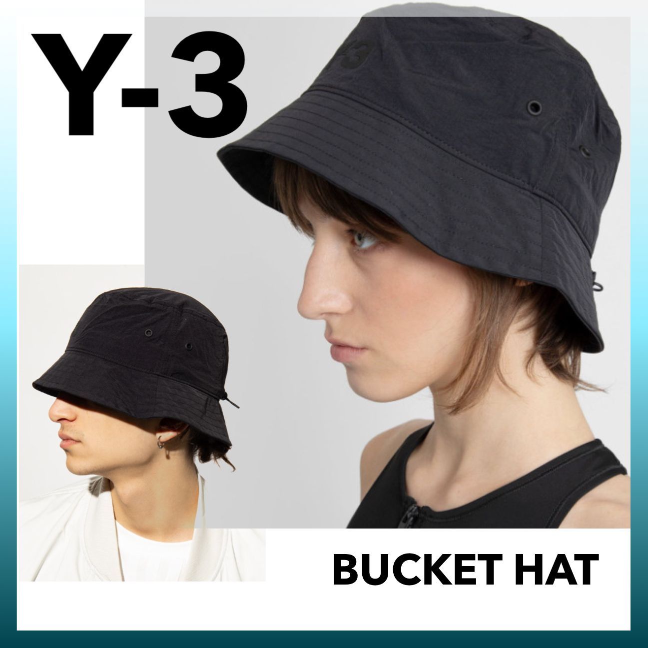 肌触りがいい Y-3 バケットハット ブラック 美品 ハット - www.citylaw