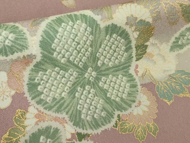 平和屋着物□極上 訪問着 枝垂れ吉祥花文 暈し染め 金彩 逸品