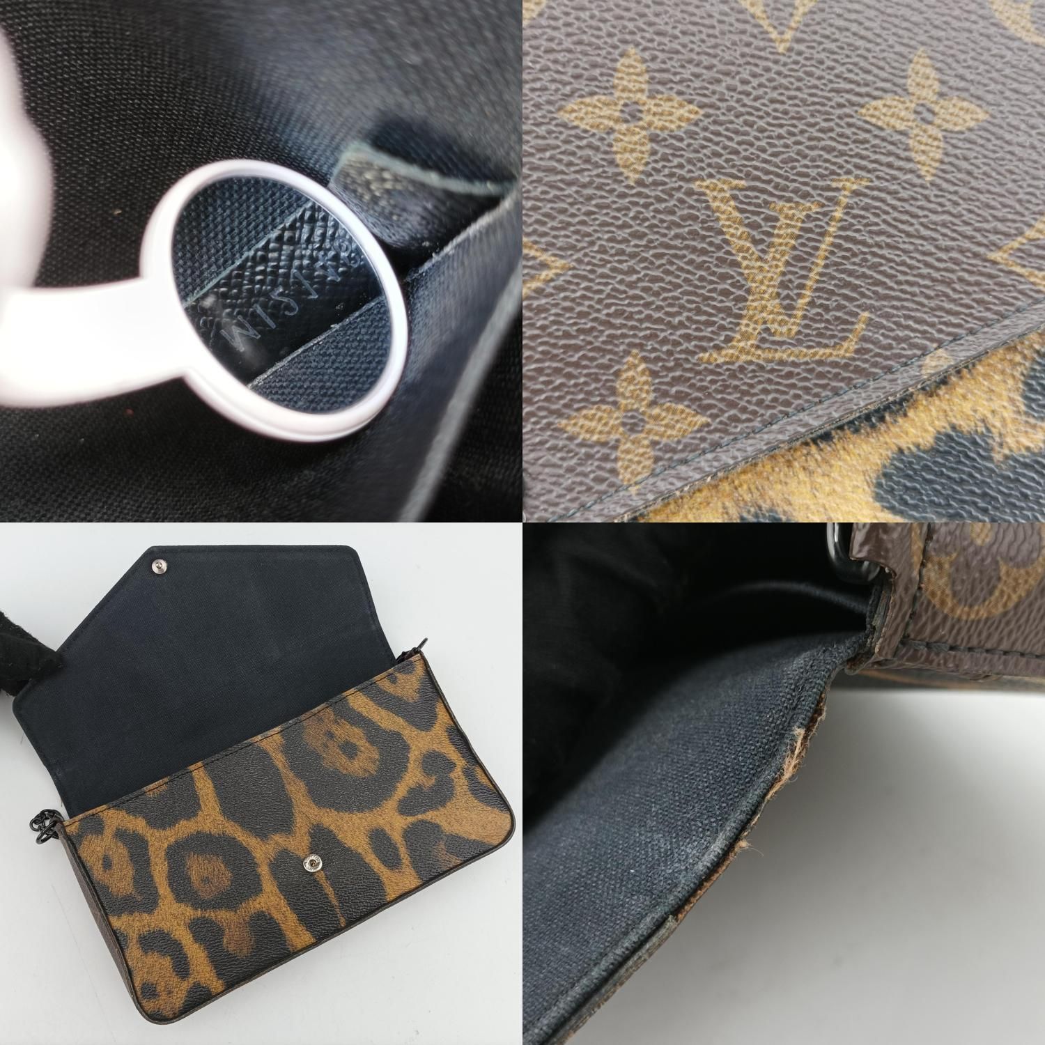 ルイヴィトン Louis Vuitton ショルダーバッグ レディース ポシェットフェリシー モノグラム/ブラウン系 x レオパード  モノグラムキャンバス M62002 MI2146 - メルカリ