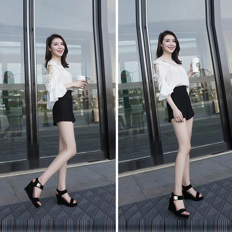 夏 サンダル 即 OK レディース 歩きやすい サンダル 6cm 8cm 疲れないサンダル 美脚 シューズ スポサン ウェッジソール ハイヒール 厚底 おしゃれ 安定感 滑り止め 大人 女性 通勤 通学 ギフト Vb3r642