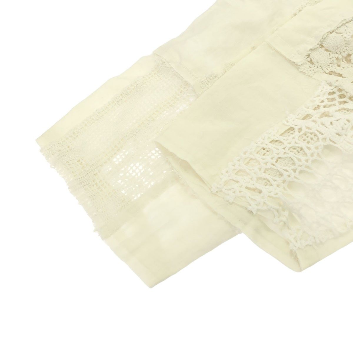 MALION vintage マリオンヴィンテージ 22SS crochet lace tuniq クロシェレースチュニックブラウス 04-5-1B ホワイト F ITOHWYUORIPL MALION vintage マリオンヴィンテージ 22SS crochet lace tuniq