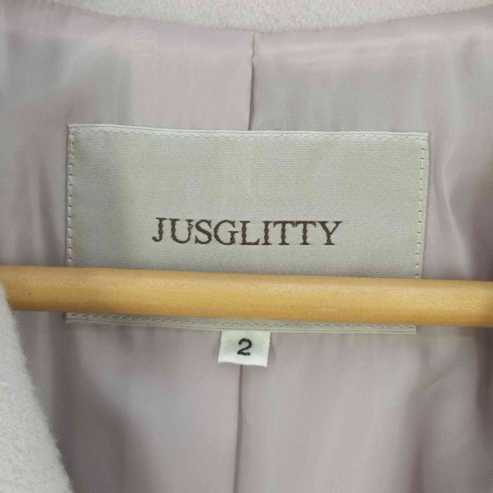 ジャスグリッティー JUSGLITTY パールボタンチェスターコート