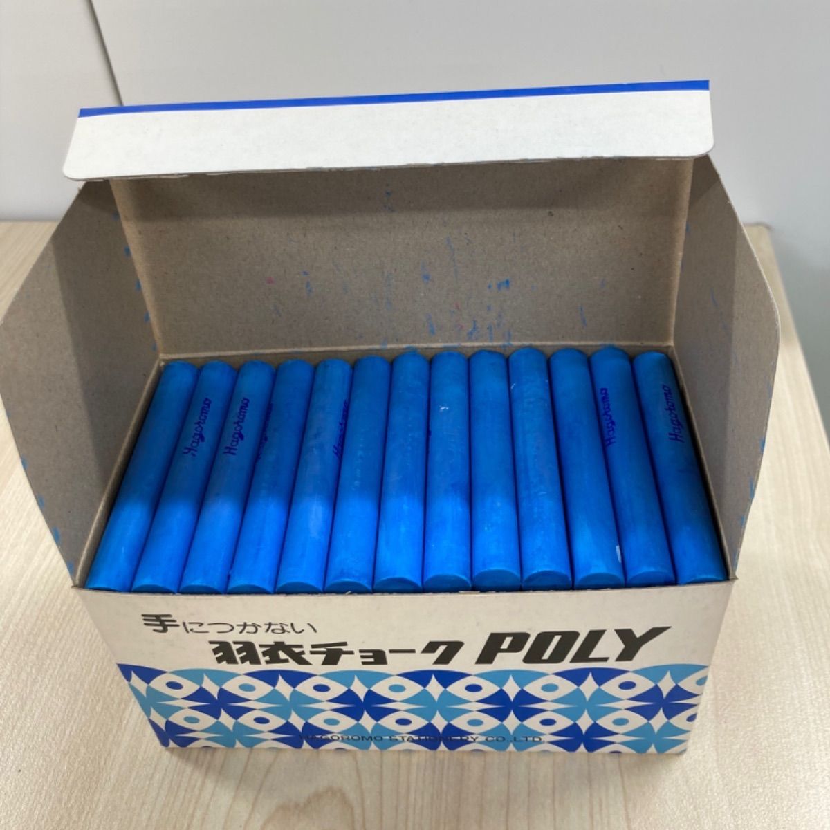 【羽衣チョーク POLY (ポリ)100本 あお】1箱 No.1