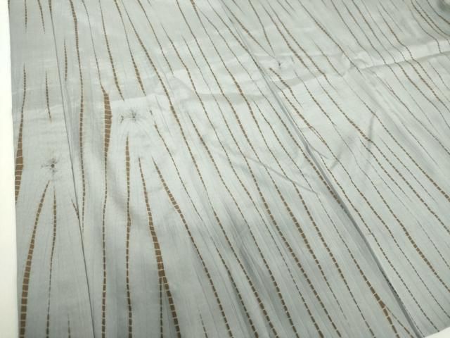 平和屋着物○男性 長襦袢 袷 総絞り 変わり縞 正絹 逸品 DAAS3522ps