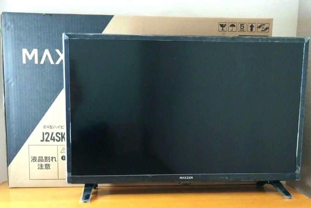 マクスゼン　24型テレビ　j24sk05s　2022年製 Amazon.co.jp: MAXZEN テレビ 24型 液晶テレビ 24インチ 24V