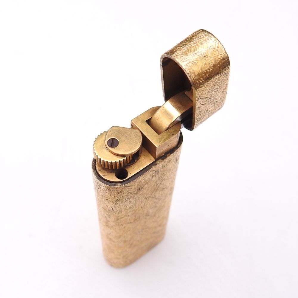 着火未 Cartier カルティエ ガスライター ゴールド オーバル 金彩 柄物 ヴィンテージ メンズ ️