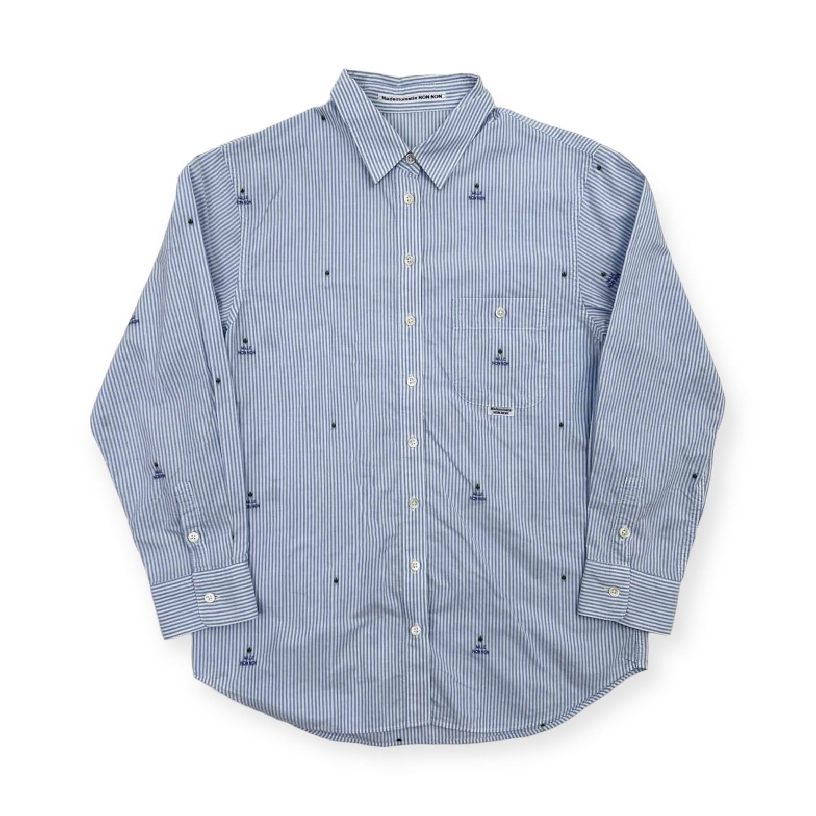 お値下げOK美品マドモアゼルノンノン　ストライプ長袖カットソー 2026年最新】マドモアゼルノンノン カットソーの人気アイテム - メルカリ