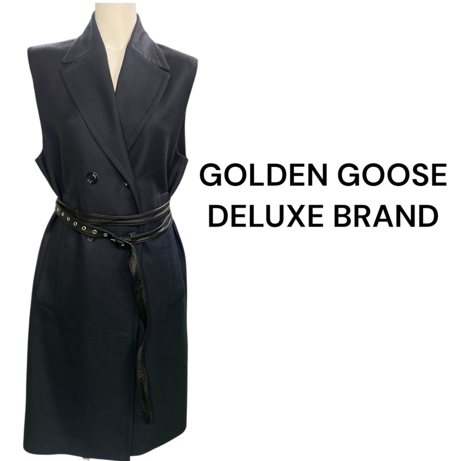 美品 GOLDEN GOOSE ゴールデングース ベスト コート ワンピース ウール 